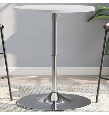  Baro stalas, baltas, 60x60x90cm, apdirbta mediena ir plienas - Stalai - 1