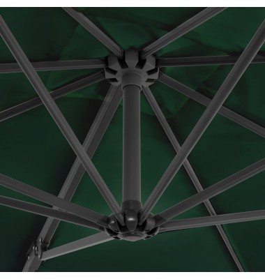  Gem. form. saulės skėtis su alium. stulp., žal. sp., 250x250cm - Lauko skėčiai, uždangos nuo saulės - 5