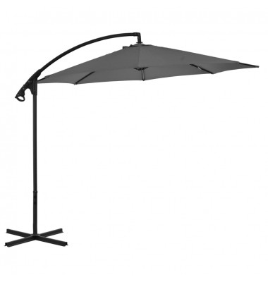  Gem. form. saulės skėtis su plien. stulp., antr. sp., 300cm - Lauko skėčiai, uždangos nuo saulės - 1