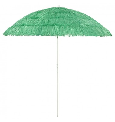  Paplūdimio skėtis, žalios spalvos, 240cm, havajietiško dizaino - Lauko skėčiai, uždangos nuo saulės - 1