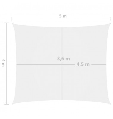  Uždanga nuo saulės, balta, 4x5m, oksfordo audinys, stačiakampė - Lauko skėčiai, uždangos nuo saulės - 6