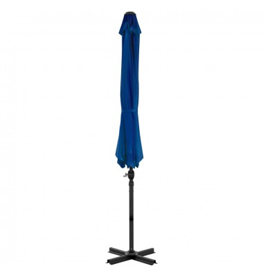  Gembinis skėtis su aliuminiu stulpu, tamsiai mėlynas, 300cm - Lauko skėčiai, uždangos nuo saulės - 3