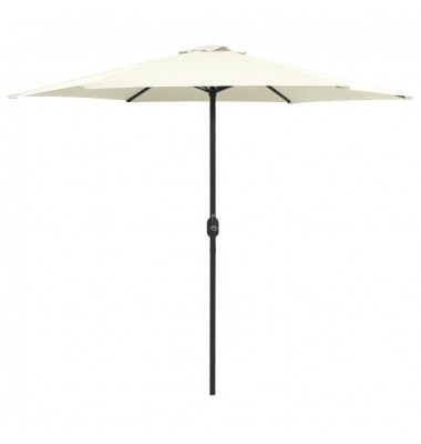  Lauko skėtis su aliuminio stulpu, smėlio balta, 270x246cm - Lauko skėčiai, uždangos nuo saulės - 1