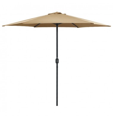  Lauko skėtis su aliuminio stulpu, taupe spalvos, 270x246cm - Lauko skėčiai, uždangos nuo saulės - 1