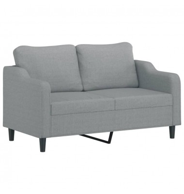  Dvivietė sofa, šviesiai pilkos spalvos, 140cm, audinys - Sofos, sofos-lovos - 2