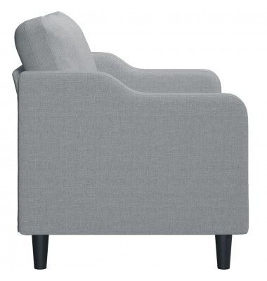  Dvivietė sofa, šviesiai pilkos spalvos, 140cm, audinys - Sofos, sofos-lovos - 4