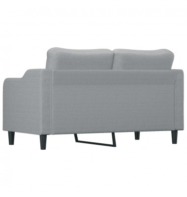  Dvivietė sofa, šviesiai pilkos spalvos, 140cm, audinys - Sofos, sofos-lovos - 5