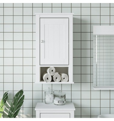 Sieninė vonios spintelė BERG, balta, 40x27x71,5cm, pušis - Vonios spintelės, veidrodžiai - 1
