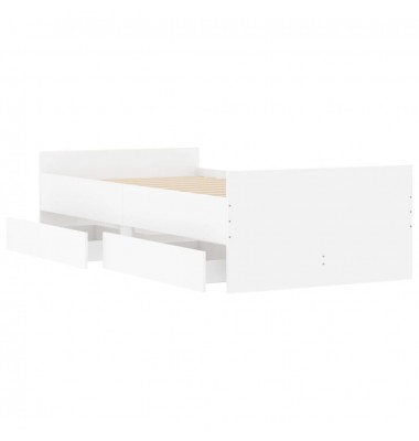  Lovos rėmas su stalčiais, baltos spalvos, 90x200cm - Lovos - 5