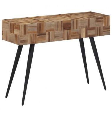  Konsolinis staliukas, 110x34x80cm, perdirbta tikmedžio mediena - Žurnaliniai staliukai - 1