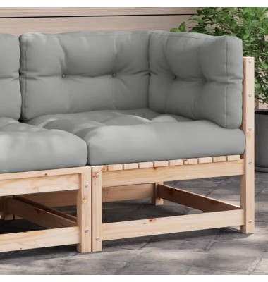  Kampinė sodo sofos dalis su pagalvėlėmis, pušies masyvas - Moduliniai lauko baldai - 1