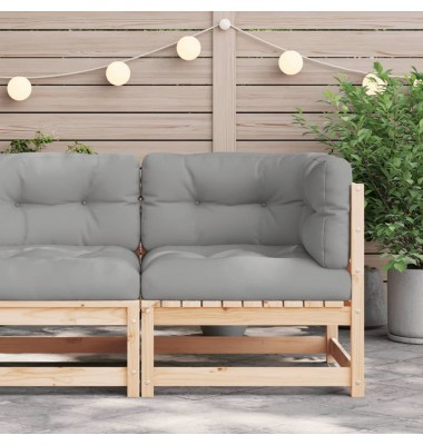  Kampinė sodo sofos dalis su pagalvėlėmis, pušies masyvas - Moduliniai lauko baldai - 3