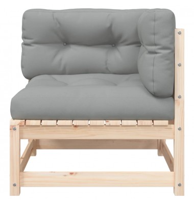  Kampinė sodo sofos dalis su pagalvėlėmis, pušies masyvas - Moduliniai lauko baldai - 6