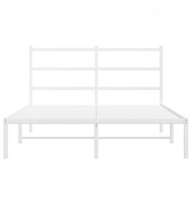  Metalinis lovos rėmas su galvūgaliu, baltos spalvos, 140x190cm - Lovos - 5