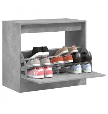  Spintelė batams, betono pilka, 80x42x69cm, apdirbta mediena - Spintelės ir lentynos batams - 1