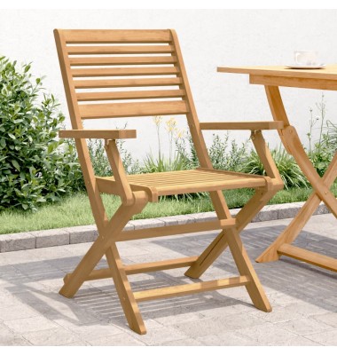  Sulankstomos sodo kėdės, 4vnt., 54,5x61,5x86,5cm, akacija - Lauko kėdės - 1
