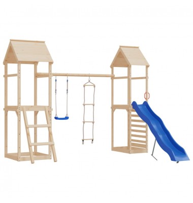  Sūpynės su virvinėm kopėčiom/laipiojimo akmenimis, mėlynos, PE - Žaidimų nameliai, batutai, smėlio dėžės - 1