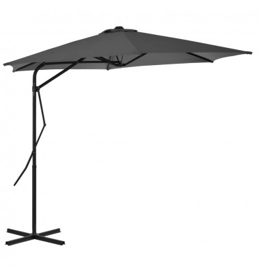  Lauko skėtis su plieniniu stulpu, antr. sp., 300 cm - Lauko skėčiai, uždangos nuo saulės - 1
