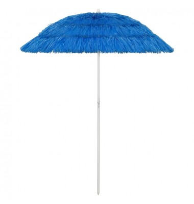  Paplūdimio skėtis, mėlynos spalvos, 180cm, havajietiško dizaino - Lauko skėčiai, uždangos nuo saulės - 1