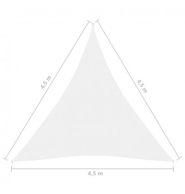  Uždanga nuo saulės, balta, 4,5x4,5x4,5m, oksfordo audinys - Lauko skėčiai, uždangos nuo saulės - 6