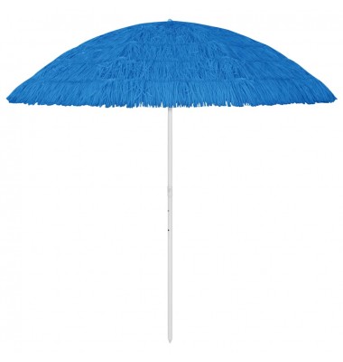  Paplūdimio skėtis, mėlynos spalvos, 300cm, havajietiško dizaino - Lauko skėčiai, uždangos nuo saulės - 1