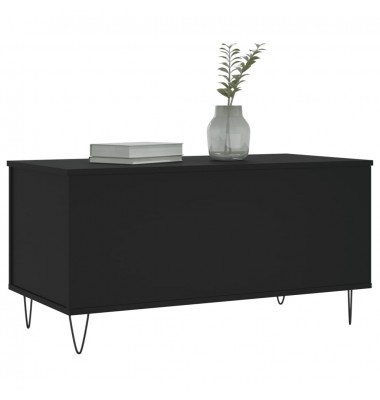  Kavos staliukas, juodos spalvos, 90x44,5x45cm, apdirbta mediena - Kavos staliukai - 4