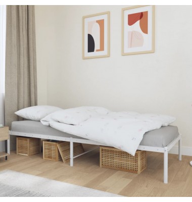  Metalinis lovos rėmas, baltos spalvos, 75x190cm - Lovos - 1