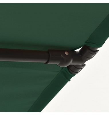  Lauko skėtis su aliuminio stulpu, žalios spalvos, 180x110cm - Lauko skėčiai, uždangos nuo saulės - 9