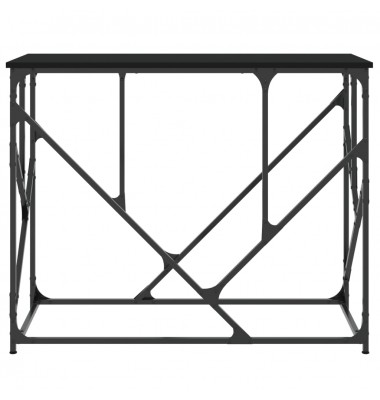  Konsolinis staliukas, juodas, 100x40x80cm, apdirbta mediena - Žurnaliniai staliukai - 4