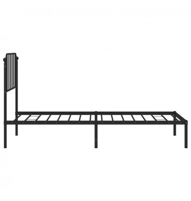  Metalinis lovos rėmas su galvūgaliu, juodos spalvos, 90x190cm - Lovos - 6
