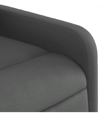  Elektrinis atlošiamas krėslas, tamsiai pilkos spalvos, audinys - Foteliai, krėslai - 10