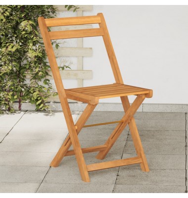  Sulankstomos bistro kėdės, 4vnt., akacijos medienos masyvas - Lauko kėdės - 1