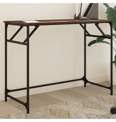  Rašomasis stalas, rudas ąžuolo, 100x45x76cm, mediena ir plienas - Rašomieji stalai - 1