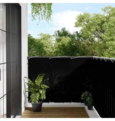  Balkono pertvara, juoda, 120x800cm, 100% oksfordo poliesteris - Lauko skėčiai, uždangos nuo saulės - 1