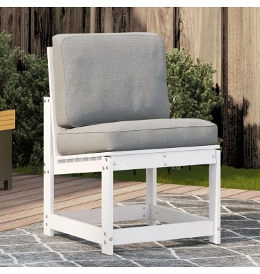  Sodo kėdė, balta, 50,5x55x77cm, pušies medienos masyvas - Moduliniai lauko baldai - 1
