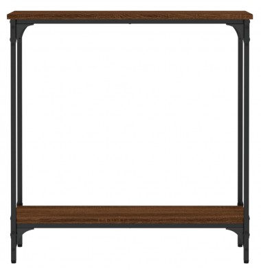  Konsolinis staliukas, rudas ąžuolo, 75x22,5x75cm, mediena - Žurnaliniai staliukai - 4