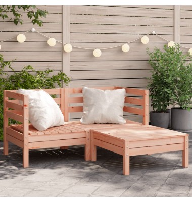  Dvivietė sodo sofa su pakoja, douglas eglės medienos masyvas - Moduliniai lauko baldai - 1