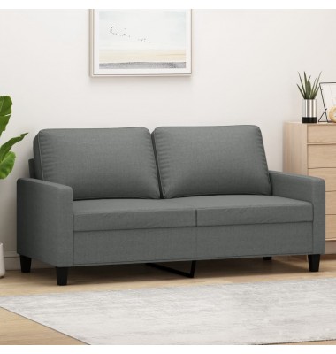  Dvivietė sofa, tamsiai pilkos spalvos, 140cm, audinys - Sofos, sofos-lovos - 1