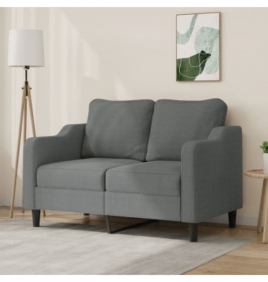  Dvivietė sofa, tamsiai pilkos spalvos, 120cm, audinys - Sofos, sofos-lovos - 1